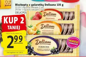 Prim Market Biszkopty z galaretką Delisana 135 g oferta