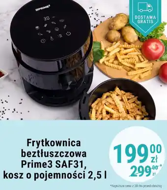 Biedronka Frytkownica beztłuszczowa Prime3 SAF31, kosz o pojemności 2,5 l oferta