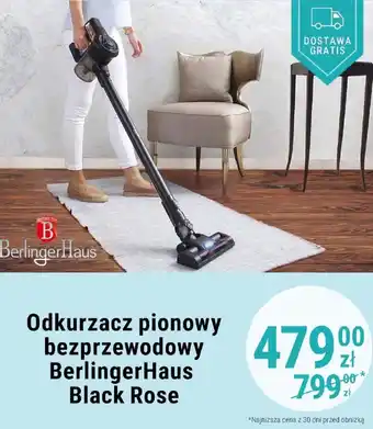 Biedronka Odkurzacz pionowy bezprzewodowy Berlinger Haus Black Rose oferta