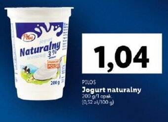 Lidl PILOS Jogurt naturalny 200 g oferta