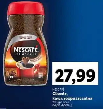 Lidl NESCAFÉ Classic, kawa rozpuszczalna 200g oferta