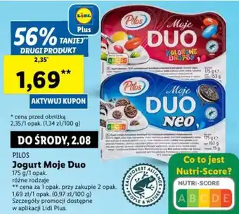 Lidl PILOS Jogurt Moje Duo 175g oferta