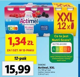 Lidl DANONE Actimel, 12 x 100 g oferta