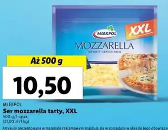 Lidl MLEKPOL Ser mozzarella tarty, 500g oferta