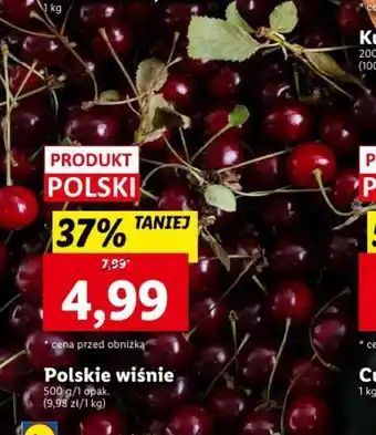 Lidl Polskie wiśnie 500g oferta