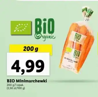 Lidl BIO Minimarchewki 200g oferta