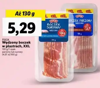 Lidl PIKOK Wędzony boczek w plastrach, 130g oferta