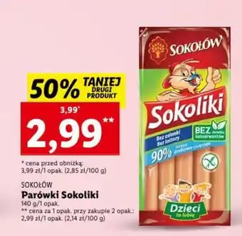 Lidl SOKOŁÓW Parówki Sokoliki 140g oferta