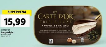 Lidl CARTE D'OR Lody triple 420 ml oferta