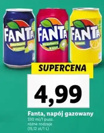 Lidl Fanta, napój gazowany 330ml oferta