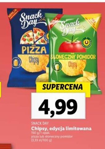 Lidl Snack Day Chipsy, edycja limitowana 150 g oferta
