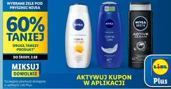 Lidl WYBRANE ŻELE POD PRYSZNIC NIVEA oferta