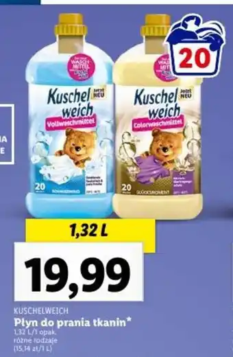 Lidl KUSCHELWEICH Płyn do prania tkanin 1,32l oferta
