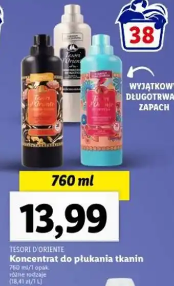 Lidl TESORI D'ORIENTE Koncentrat do płukania tkanin 760ml oferta