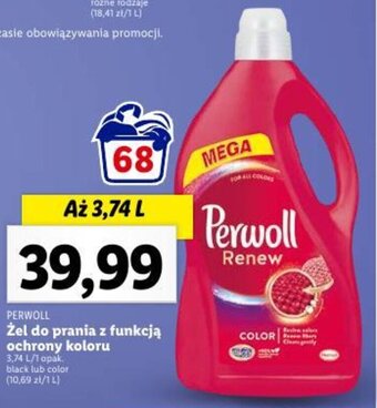 Lidl PERWOLL Żel do prania z funkcją ochrony koloru 3,74 L oferta