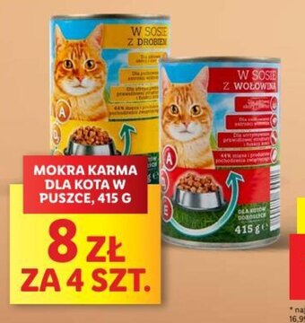 Lidl MOKRA KARMA DLA KOTA W PUSZCE, 415 G oferta