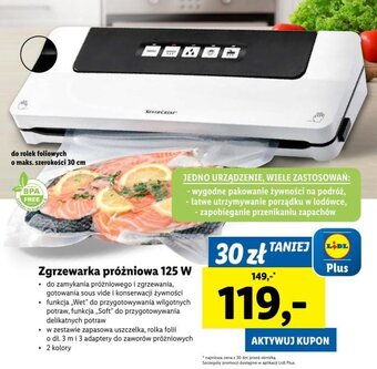 Lidl Zgrzewarka próżniowa 125 W oferta