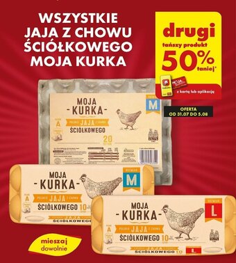 Biedronka WSZYSTKIE JAJA Z CHOWU ŚCIÓŁKOWEGO MOJA KURKA oferta