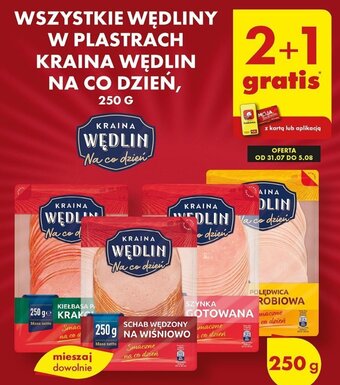 Biedronka WSZYSTKIE WĘDLINY W PLASTRACH KRAINA WĘDLIN NA CO DZIEŃ, 250g oferta