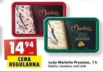 Biedronka Lody Marletto Premium, 1 l oferta