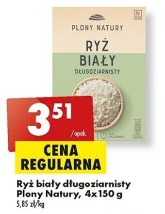 Biedronka Ryż biały długoziarnisty Plony Natury, 4x 150 g oferta