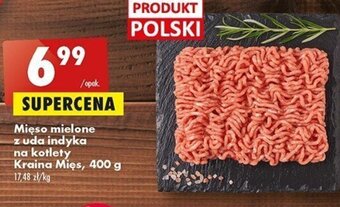 Biedronka Mięso mielone z uda indyka na kotlety Kraina Mięs, 400 g oferta