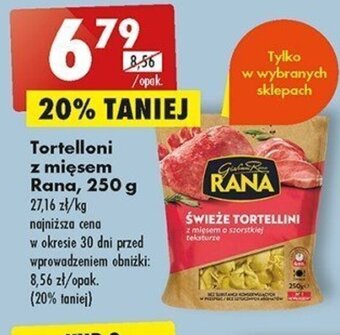 Biedronka Tortelloni z mięsem Rana, 250 g oferta