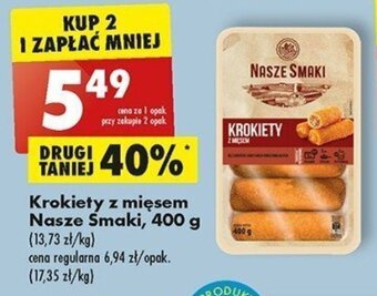 Biedronka Krokiety z mięsem Nasze Smaki, 400 g oferta