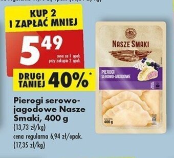 Biedronka Pierogi serowo-jagodowe Nasze Smaki, 400 g oferta