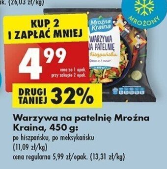 Biedronka Warzywa na patelnię Mroźna Kraina, 450 g oferta