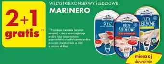 Biedronka WSZYSTKIE KONSERWY ŚLEDZIOWE MARINERO oferta