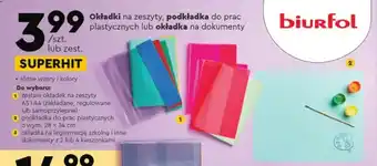 Okładki na zeszyty, podkładka do prac plastycznych lub okładka na dokumenty