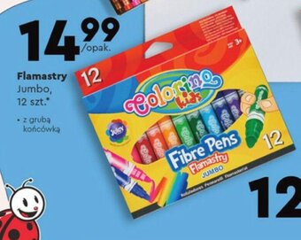 Biedronka Flamastry Jumbo, 12 szt.* oferta