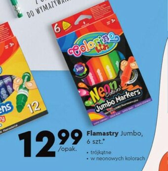 Biedronka Flamastry Jumbo, 6 szt.* oferta