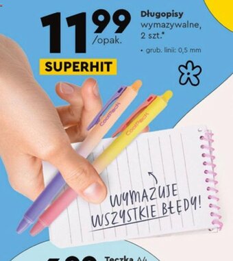 Biedronka Długopisy wymazywalne, 2 szt.* oferta