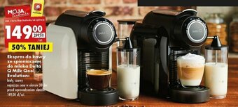 Biedronka Ekspres do kawy ze spieniaczem do mleka Delta Q Milk Qool Evolution oferta
