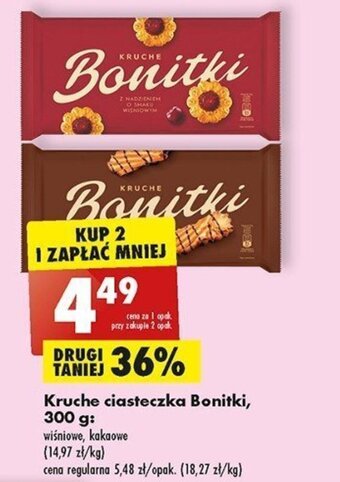 Biedronka Kruche ciasteczka Bonitki, 300 g oferta
