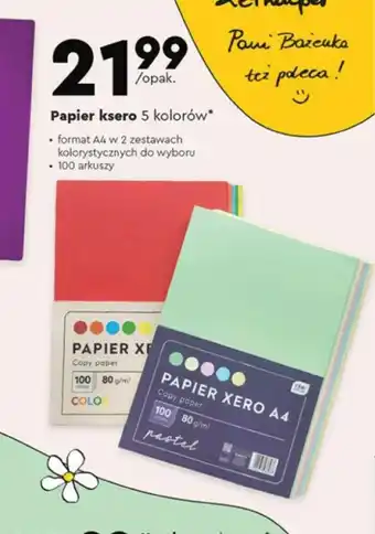 Papier ksero 5 kolorów*