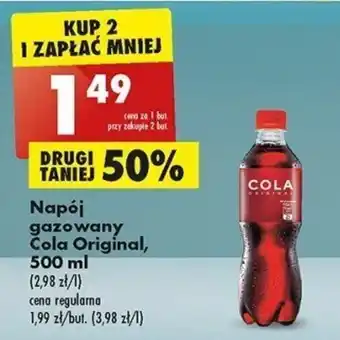 Biedronka Napój gazowany Cola Original, 500ml oferta