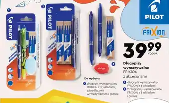 Biedronka Długopisy wymazywalne FRIXION z akcesoriami oferta