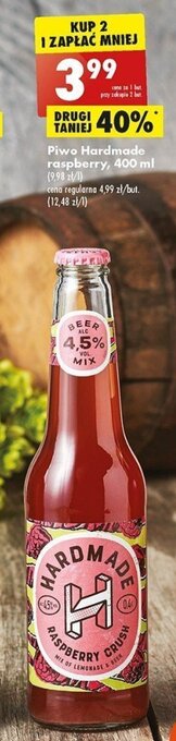 Biedronka Piwo Hardmade raspberry, 400 ml oferta