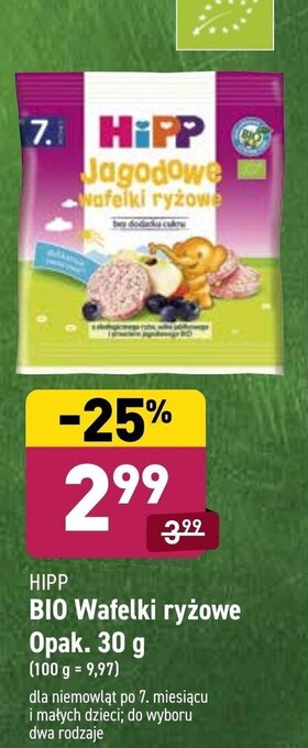 ALDI BIO Wafelki ryżowe 30g oferta