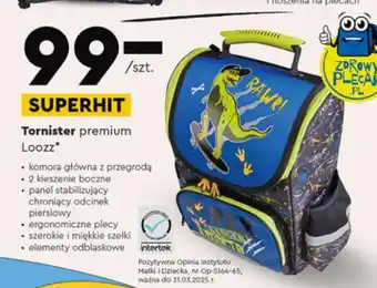 Biedronka Tornister premium Loozz* oferta