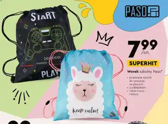 Biedronka Worek szkolny Paso* oferta