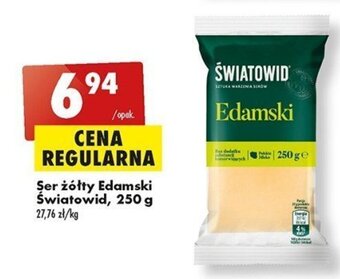 Biedronka Ser żółty Edamski Światowid, 250 g oferta