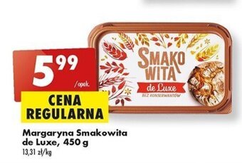 Biedronka Margaryna Smakowita de Luxe, 450 g oferta