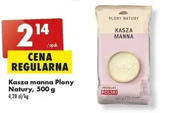 Biedronka Kasza manna Plony Natury, 500 g oferta