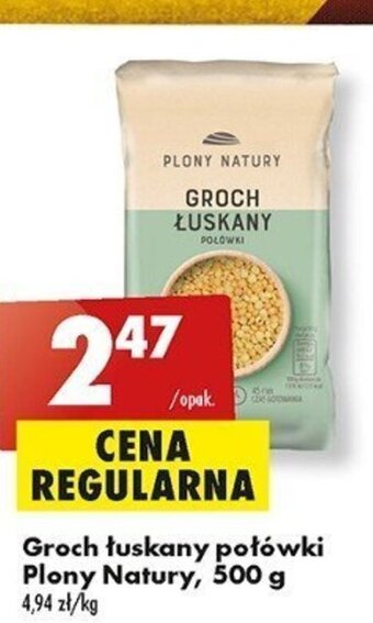 Biedronka Groch łuskany połówki Plony Natury, 500 g oferta