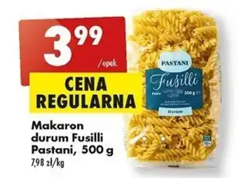 Biedronka Makaron durum Fusilli Pastani, 500 g oferta