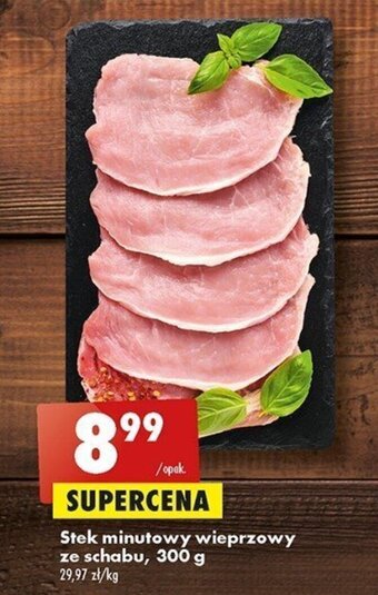 Biedronka Stek minutowy wieprzowy ze schabu, 300 g oferta